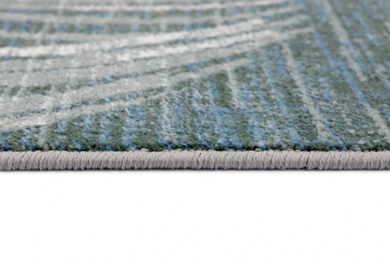 Obszycie i runo dywanu nowoczesnego FD Sensi Tracie malachit