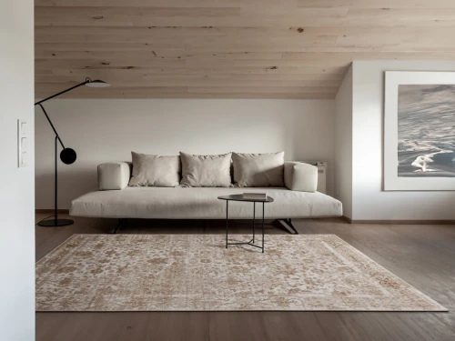 Sofa z dywanem vintage FD Sensi Tris jasny beż