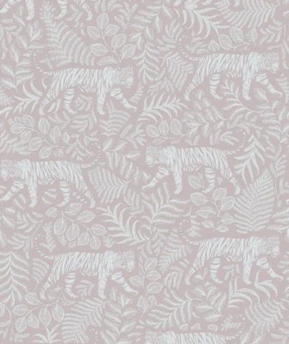 Tapeta w pudrowym różu Camouflaged Tiger Light Pink.webp