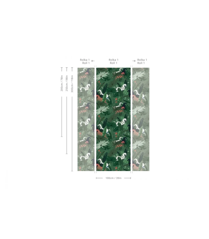 Wymiary tapety Dream Horses Green.webp