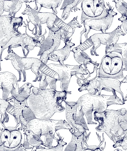 Tapeta z leśnymi zwierzętami Forest Frends.webp