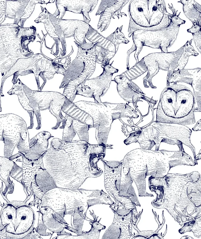 Tapeta z leśnymi zwierzętami Forest Frends.webp