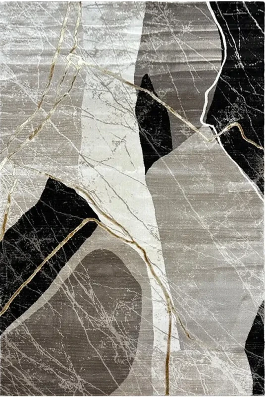 Dywan Art deco marmur Gloria 3671 szaro-beżowy
