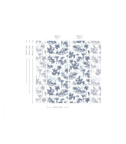 Wymiary tapety muralu Power Of Jungle.webp