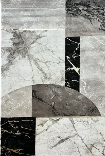 Dywan marmur geometria Gloria 3672 szaro-beżowy