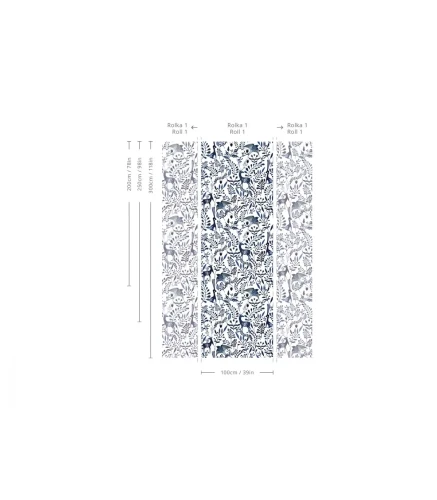 Wymiary tapety Ink Animals.webp