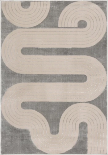 Dywan nowoczesny 3D FD Soft Roads P popiel
