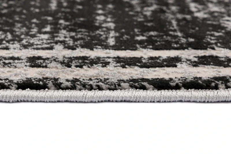 Runo i obszycie dywanu nowoczesnego 3D FD Soft Ventana P antracyt