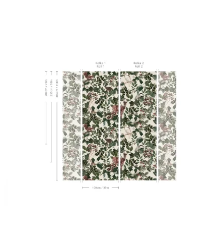 Wymiary tapety muralu Woodland.webp