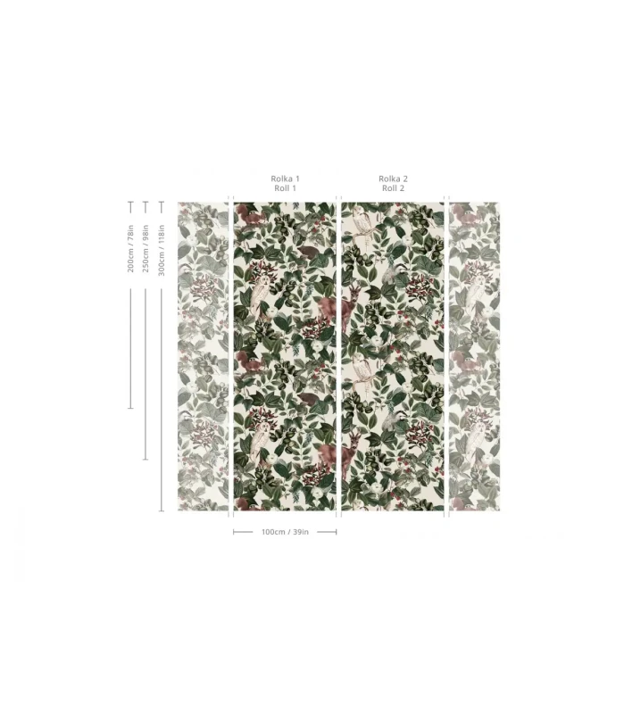 Wymiary tapety muralu Woodland.webp