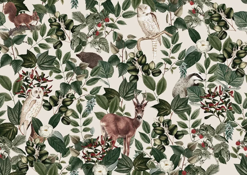 Mural ścienny z motywem leśnym Woodland.webp