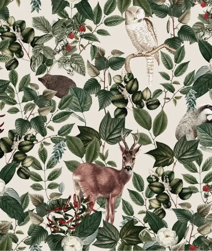 Tapeta leśne zwierzęta Woodland.webp