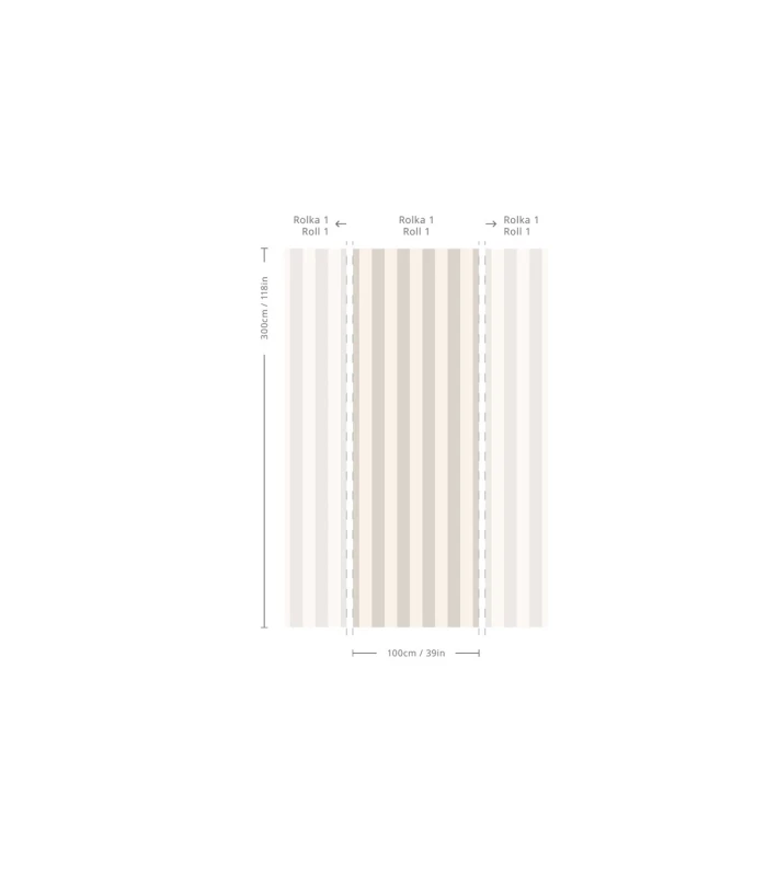 Wymiary tapety Bold Stripe Ash.webp