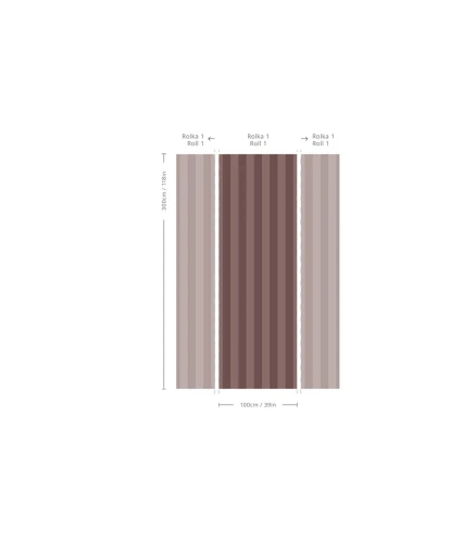 Wymiary tapety Bold Stripe Cocoa.webp