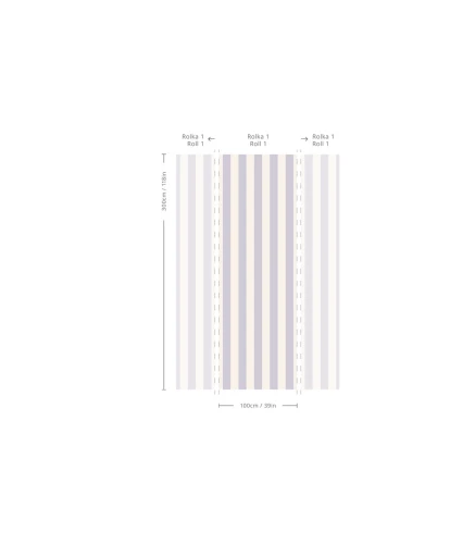 Wymiary tapety Bold Stripe Lavender.webp