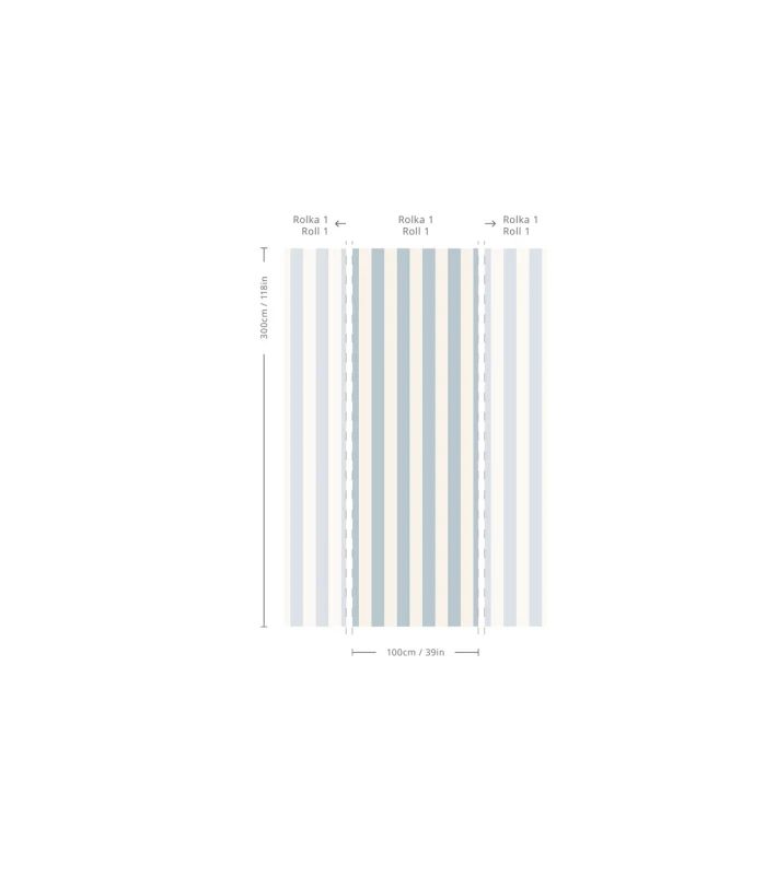 Wymiary tapety Bold Stripe Ocean.webp
