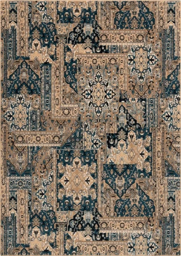 Dywan wełniany tradycyjny Agnella Isfahan Rubio szmaragd