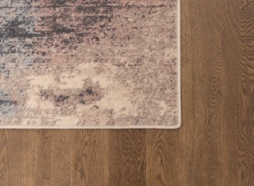 Detal dywanu wełnianego abstrakcja Agnella Isfahan Grado piaskowego