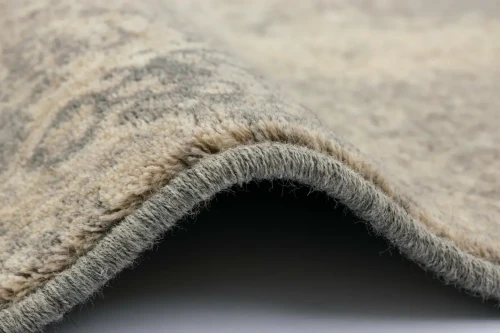 Bok dywanu wełnianego vintage Agnella Isfahan Fulvia popiel