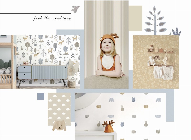 Tapeta Cristiana Masi Happy 14808 - kolaż tapet z kolekcji Happy