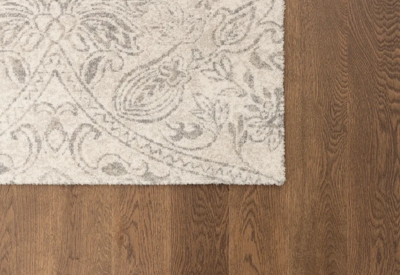 Róg dywanu wełnianego Agnella Agnus Berien białego