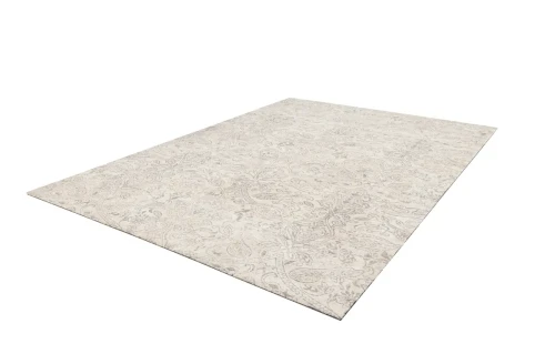 Rzut z boku na dywan wełniany Agnella Agnus Berien biały