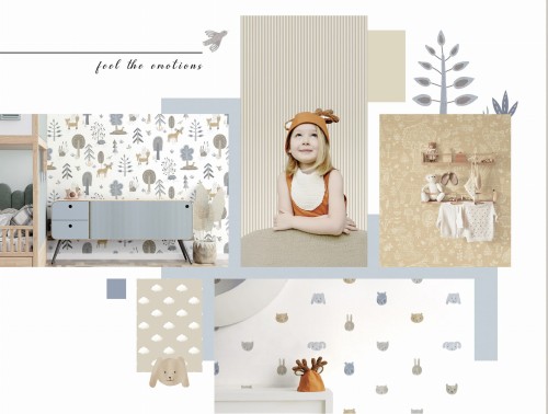 Tapeta Cristiana Masi Happy 14806 - kolaż tapet z kolekcji Happy