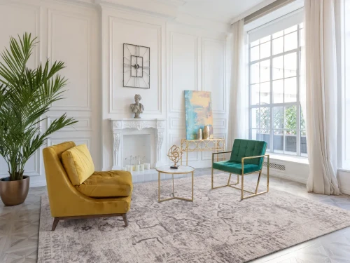 Klasyczny dywan do salonu  Agnella Calisia Chevron beż.webp