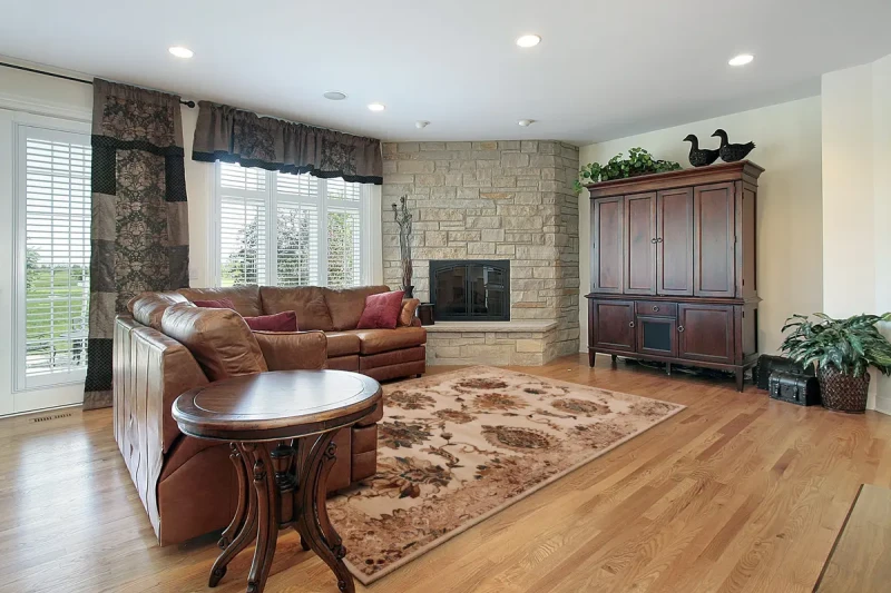 Dywan wełniany tradycyjny Agnella Agnus Bonaria krem w gabinecie