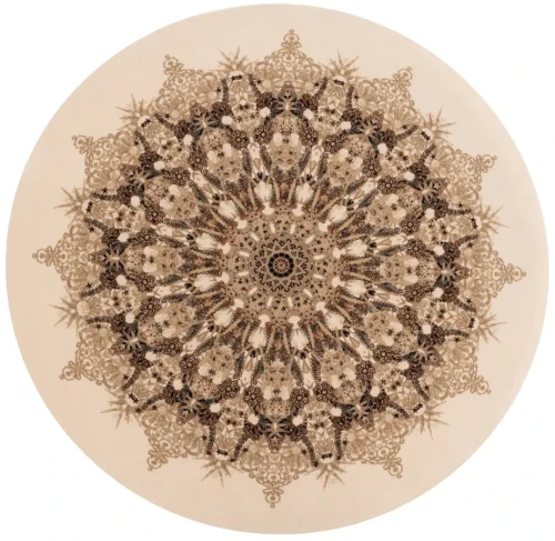 Dywan okrągły wełniany Agnella Agnus Julia krem