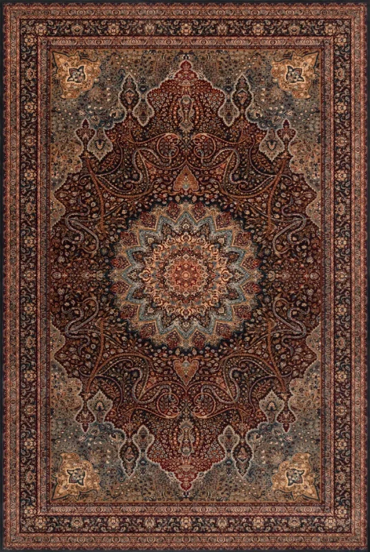 Dywan wełniany tradycyjny Agnella Agnus Namak bordo