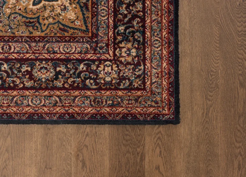 Róg dywanu wełnianego Agnella Agnus Namak bordo