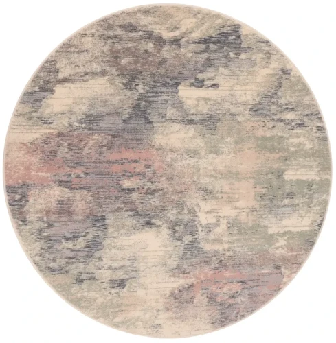 Dywan okrągły wełniany Agnella Isfahan Orso alabastrowy
