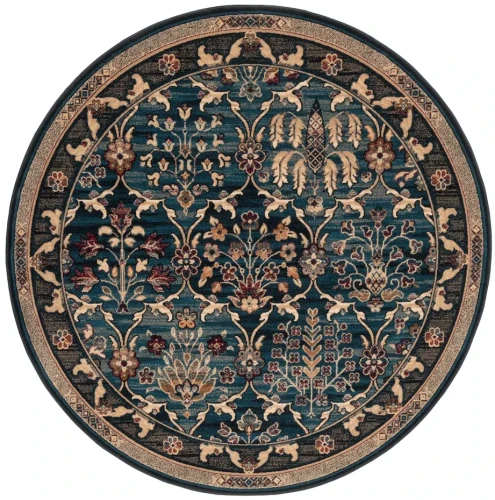 Dywan okrągły wełniany Agnella Isfahan Amara szmaragd