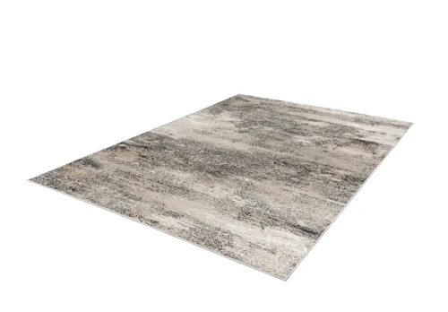 Rzut z góry na dywan nowoczesny FD Lida Sund popiel