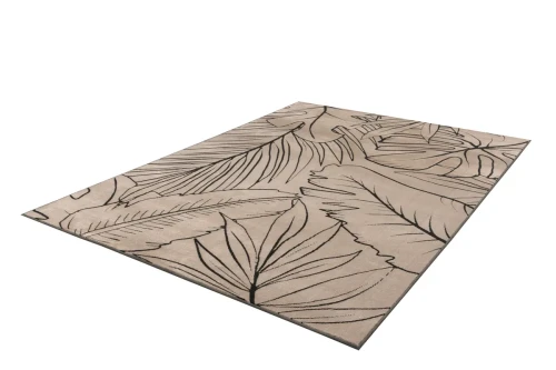 Rzut z góry na dywan nowoczesny FD Lida Norio beż