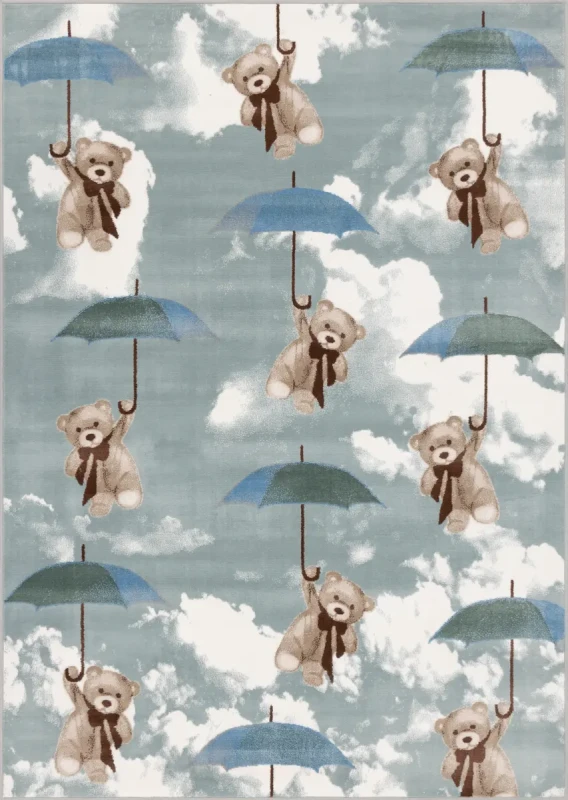 Dywan dziecięcy FD Sensi Teddies miętowy