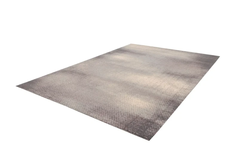 Dywan wełniany Agnus Savia wrzosowy widok z boku.webp