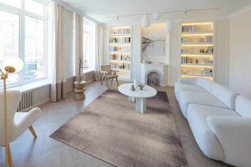 Nowoczesny dywan do salonu wełniany Agnus Savia wrzosowy.webp