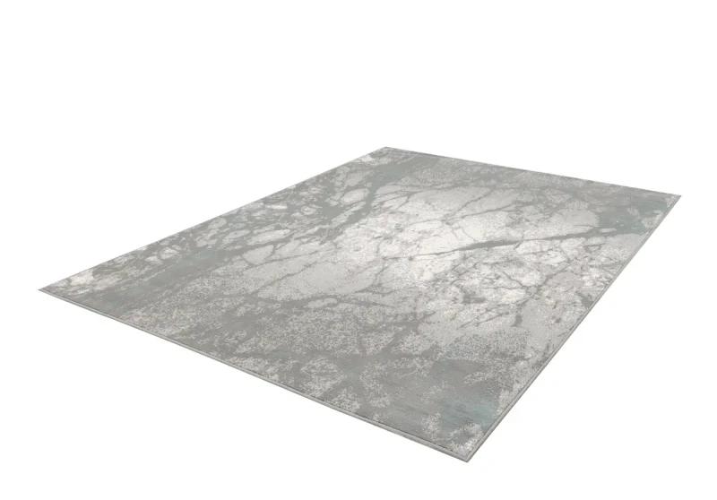 Rzut z góry dywanu loftowego FD Sensi Damar popiel