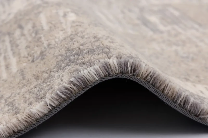 Dywan wełniany Agnella Agnus Gasper beż wysokość runa i wykończenie taśmą.webp
