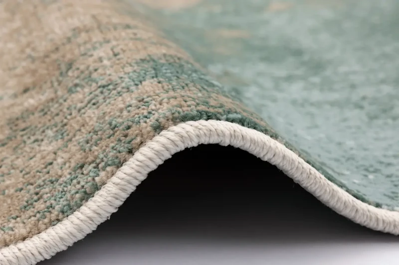 Obszycie i runo dywanu nowoczesnego FD Sensi Fiume jasny beż