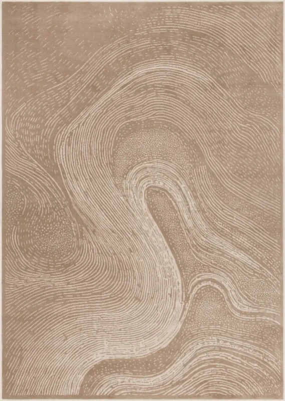 Dywan art deco FD Sensi Branco ciemny beż