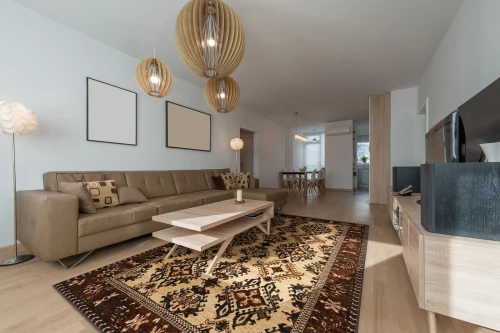 Dywan tradycyjny FD Standard Celio czarno brązowy w salonie