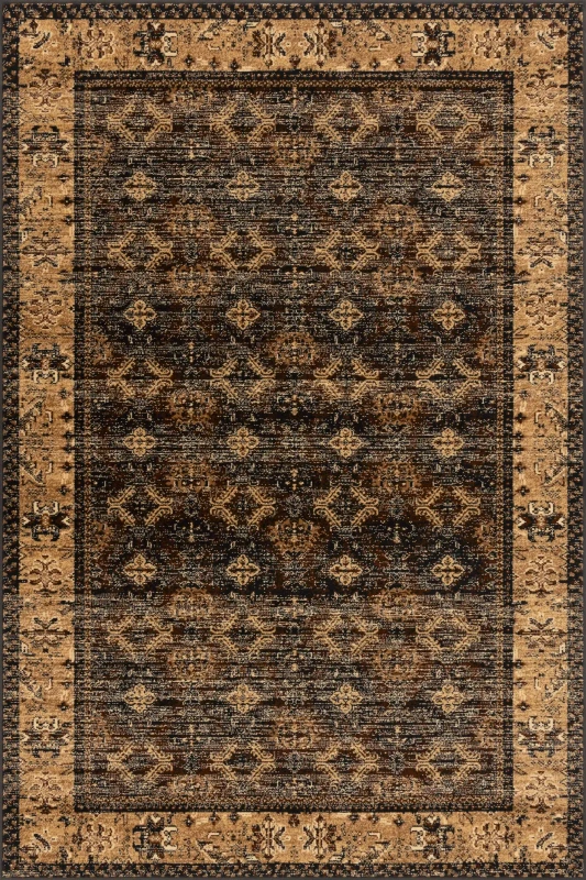 Dywan vintage FD Standard Kadir czarny