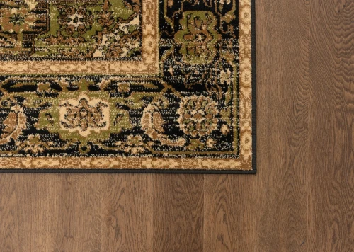 Róg  dywanu syntetycznego FD Standard Korab zielonego