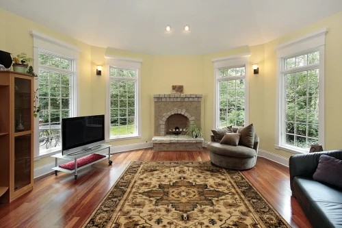 Dywan tradycyjny FD Standard Korab zielony w salonie