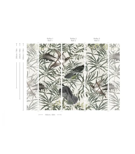 Wymiary tapety muralu Wagtail.webp