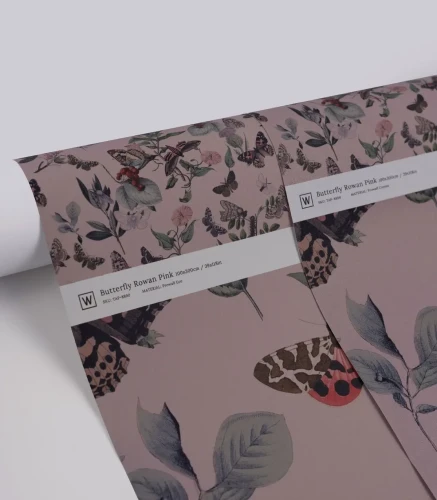 Bryty tapety Butterfly Rowan Pink.webp