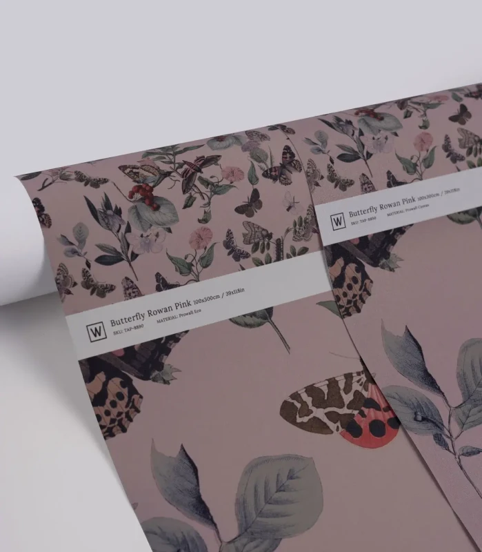 Bryty tapety Butterfly Rowan Pink.webp